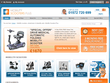 Tablet Screenshot of mobilityscootersplus.com